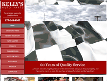 Tablet Screenshot of kellysautosalvage.com